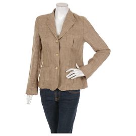 Ralph Lauren Leinen Blazer Beige Braun