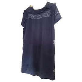 Isabel Marant Etoile Kleid aus Baumwolle Schwarz Gr. M