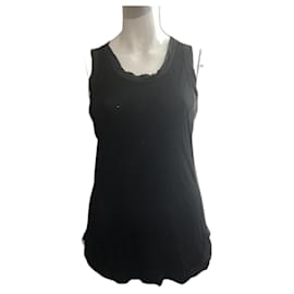 Alexander Mcqueen Top sin mangas de punto negro