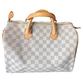 Borsa Louis Vuitton Speedy 30 Damier Azur