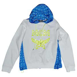 MCM Sweatjacke Blau Weiß Neon