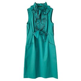 Elie Tahari Sommerkleid aus Baumwolle Grün