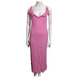 Coast Maxikleid Rosa Viskose Chiffon