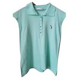 Polo turquesa sin mangas de Maison Céline