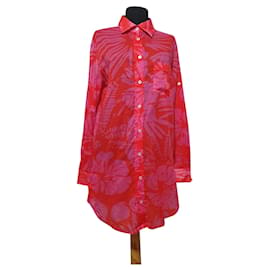 0039 Taya Baumwoll Langhemd Rosa Rot