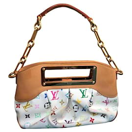 Borsa Louis Vuitton Judy Monogram Canvas Bianca
