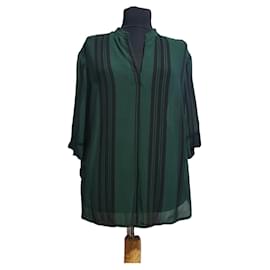 Blusa Baum und Pferdgarten Verde de Seda y Viscosa