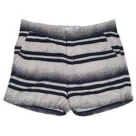 Won Hundred Bara gestreifte Viscose Shorts