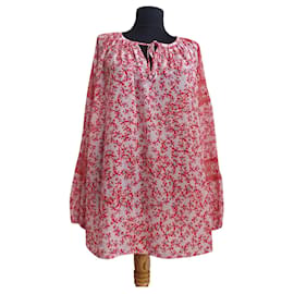 Blusa Floral Oversize Laurèl Roja Rosa