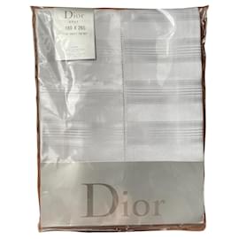 Lenzuolo in damasco di cotone egiziano Dior grigio