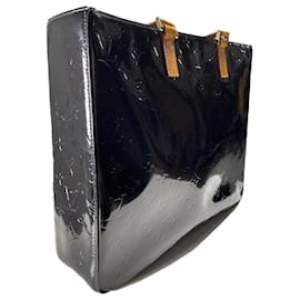 Louis Vuitton Borsa in pelle vernis monogramma nera
