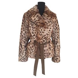Abrigo de piel Yves Salomon Beige