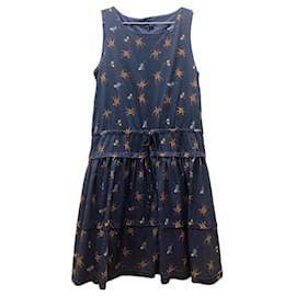 Paul & Joe Sister Disney Print ärmelloses Kleid blau Größe 36