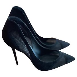 Décolleté Giuseppe Zanotti in pelle e camoscio nero 36