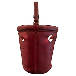 Borsa Hermès Mangeoire Rosso Scuro Pelle