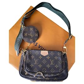 Borsa a mano Louis Vuitton Multi Pockets Pelle Khaki
