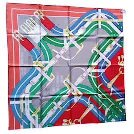 HERMES CARRE 90 "MORS A JOUETS CHEMISE" - Hermès