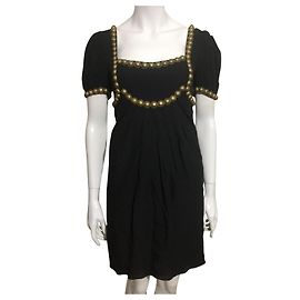 Temperley London Vestido de seda Temperley con adornos de metal