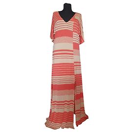 Filippa K Gestreiftes Maxikleid aus Tencel