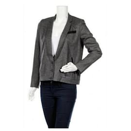 NAJAC Never Warn Graue Wolljacke, Size 38 - Comptoir Des Cotonniers