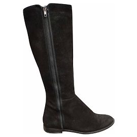 Autre Marque stivaletti Shabbies Amsterdam neri in pelle di cervo taglia 39