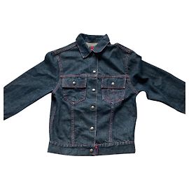Chaqueta vaquera Dolce & Gabbana de algodón negro rojo azul marino azul claro