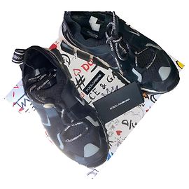 Dolce & Gabbana Sorrento Sneaker Schwarz Stoff