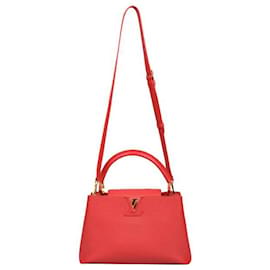 Louis Vuitton Capucines MM Borsa a mano rossa in pelle Taurillon