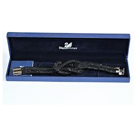 Bracciale Swarovski Stardust Knot Nero in Nylon