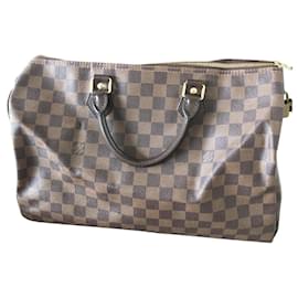 Borsa a mano Louis Vuitton Speedy 35 Damier Ebene in Pelle