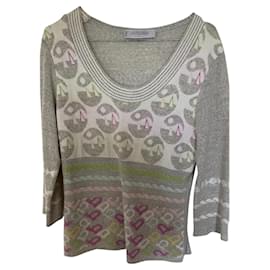 Maglia in cashmere grigia con scollatura ampia - Autre Marque