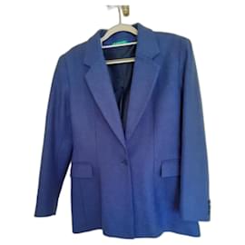 Cacharel Jacke aus Schurwolle Marineblau Grösse 42