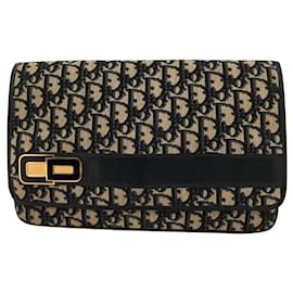 Pochette Dior Blu Navy in Tessuto