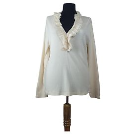 Blusa Ralph Lauren de algodón beige