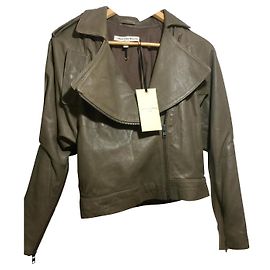 Twenty8twelve by S.Miller Taupefarbene Bikerjacke mit Reißverschluss