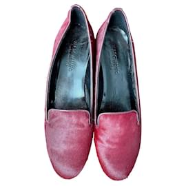 Mocassini Heschung in pelle di vitello rosso bordeaux 39
