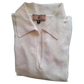 Irene Van Ryb Merinowolle Pullover Creme