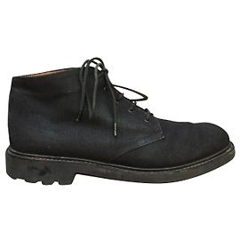 Botines Robert Clergerie de lona y piel 37,5