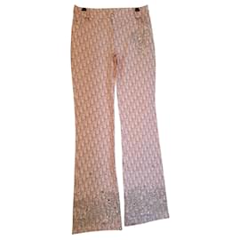Pantalones acampanados Dior de algodón con lentejuelas
