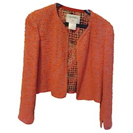 Chanel Jacke orange Wolle - Autre Marque