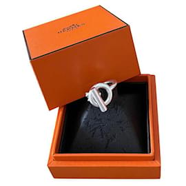Hermès Croisette Silver Ring