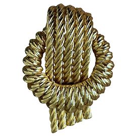 Balenciaga Brosche aus goldenem Metall