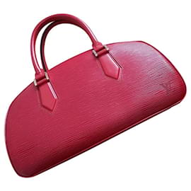 Borsa a mano Louis Vuitton Jasmine in pelle rossa