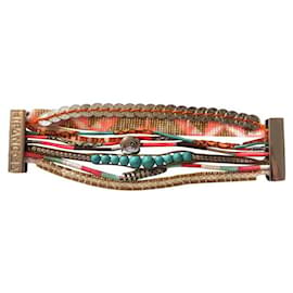 Bracciale Rigido Hipanema Rosa in Cotone