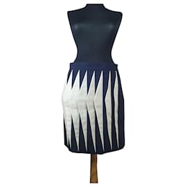 Autre Marque Falda de lana Claudia Gamba x Muuse Copenhagen azul marino blanco
