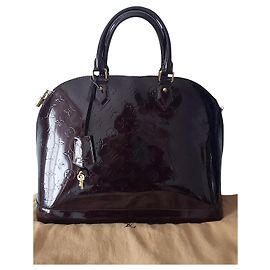 Louis Vuitton Borsa Alma Aubergine Vernice