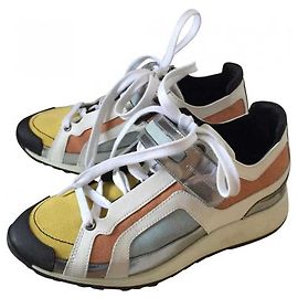 Pierre Hardy Scarpe da ginnastica multicolori con accento argento