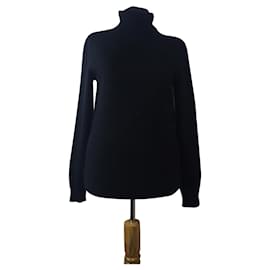 Suéter polo de cashmere preto Chillytime by Madeleine - Autre Marque