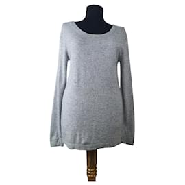 Autre Marque Delicate Love grauer Kaschmir Wollpullover