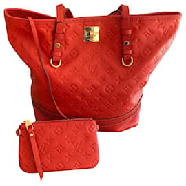 Louis Vuitton City Car PM Empreinte Borsa in pelle arancione